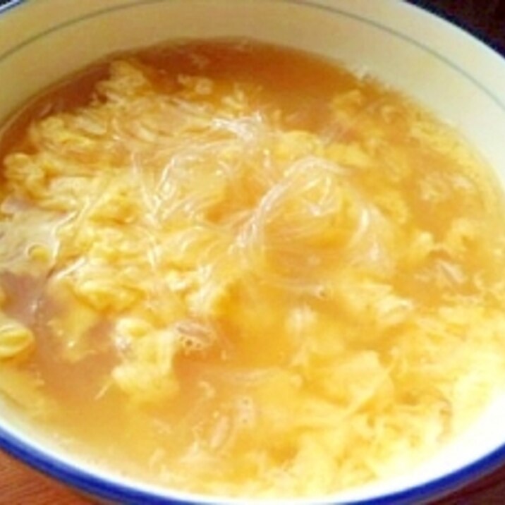 オイスターソースで簡単 春雨の中華風スープ